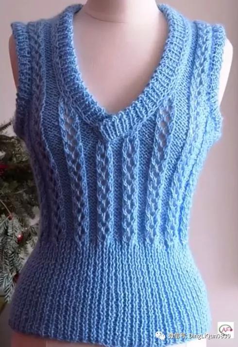 時(shí)尚流行的80款坎肩背心編織花樣，打造個(gè)性針織衣櫥